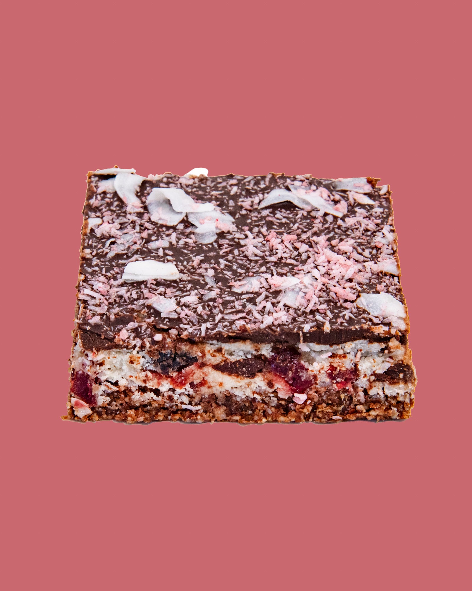 Raw Cherry Ripe Slice